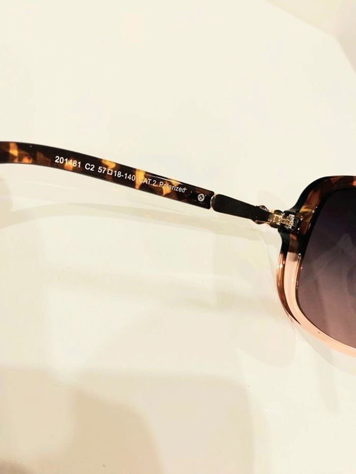 Lunette de soleil femme Polarisée marron léopard dégradés uvprotection catégorie 2 - photo numéro 6