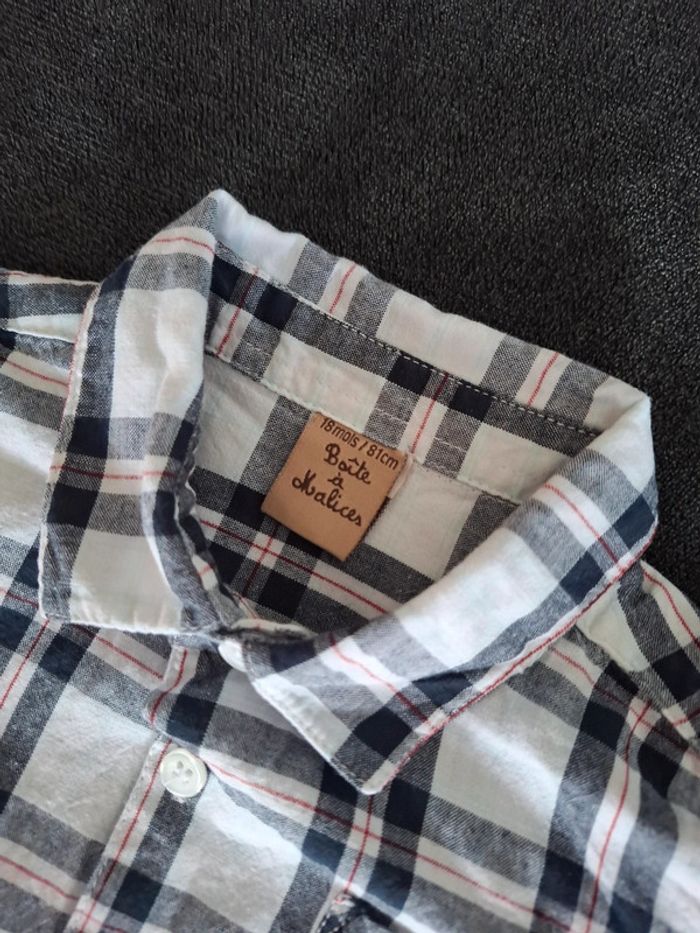 Chemise à carreaux 18mois - photo numéro 3