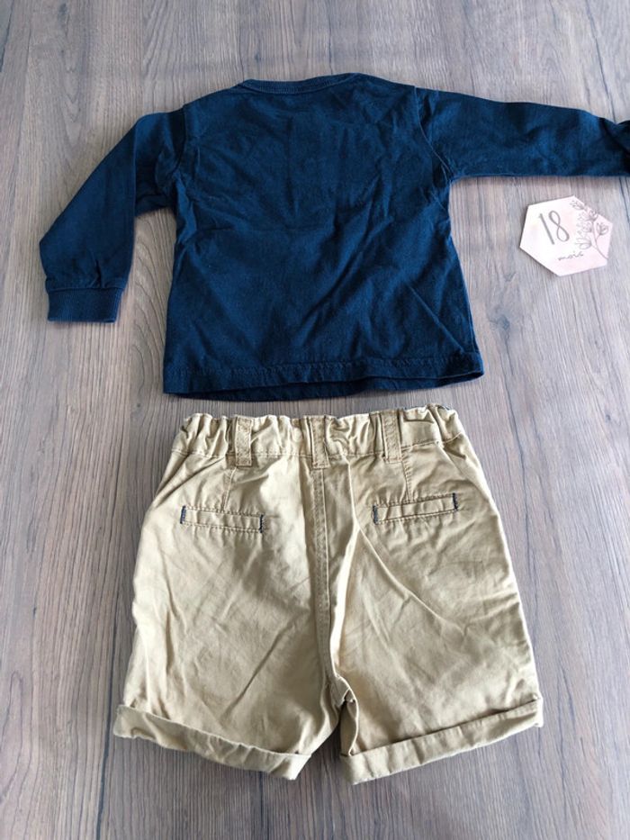 Ensemble Polo et short taille 18 mois - photo numéro 2