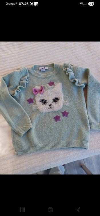 Pull fille taille 5 ans