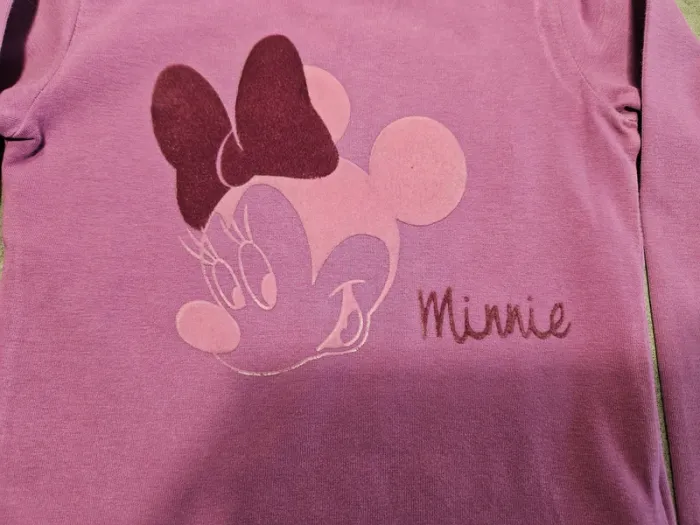 T-shirt à manches longues fille - Taille 4 ans - Disney - Violet - photo numéro 7