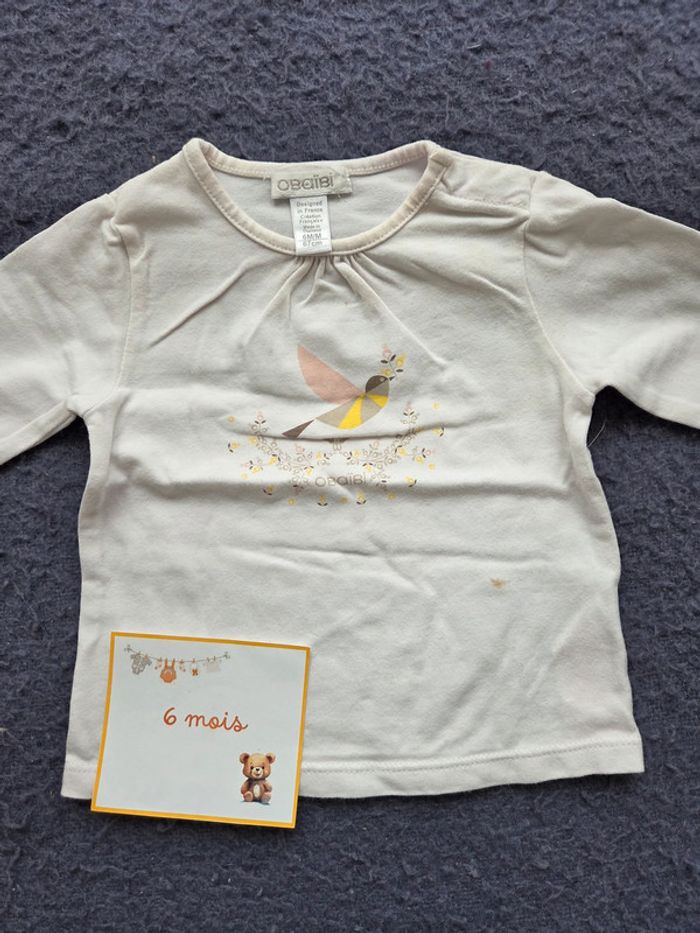 Lot hauts automne hiver fille 6 mois - photo numéro 10