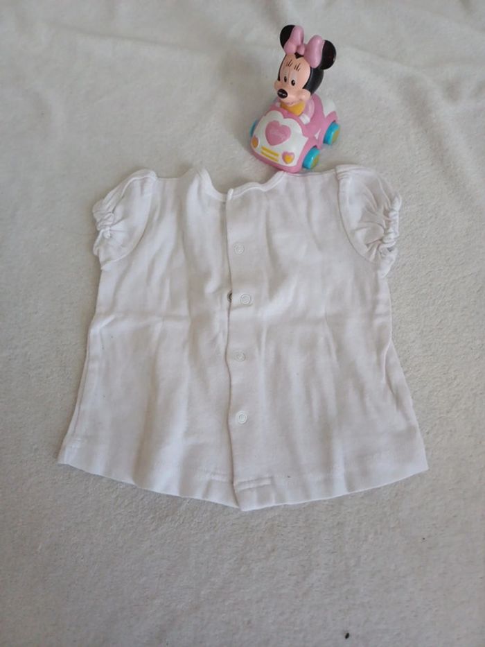 T-shirt blanc 6 mois Grain de blé - photo numéro 3