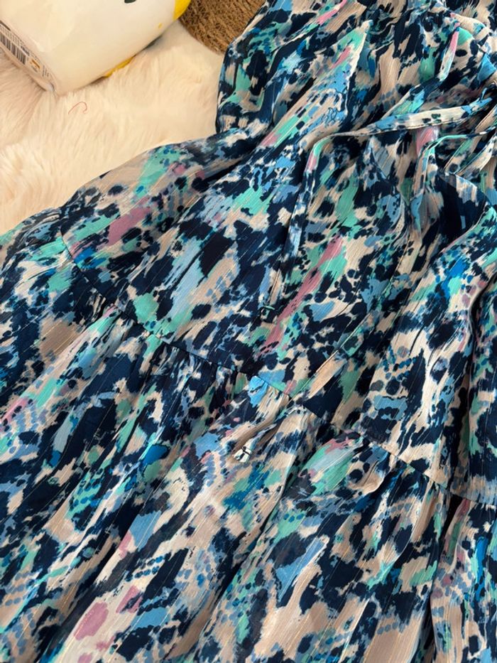 Robe Riu Paris bleue à motifs taille 38 - photo numéro 3
