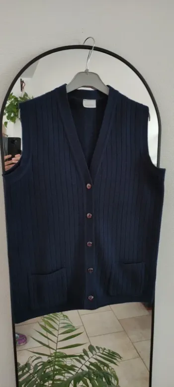 Gilet cardigan sans manche La Blanche Porte 42/44