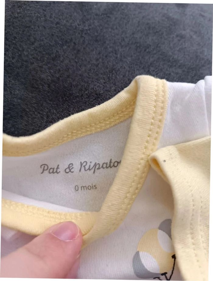 Lot de 5 bodies manches courtes 0 mois/ prema - photo numéro 4