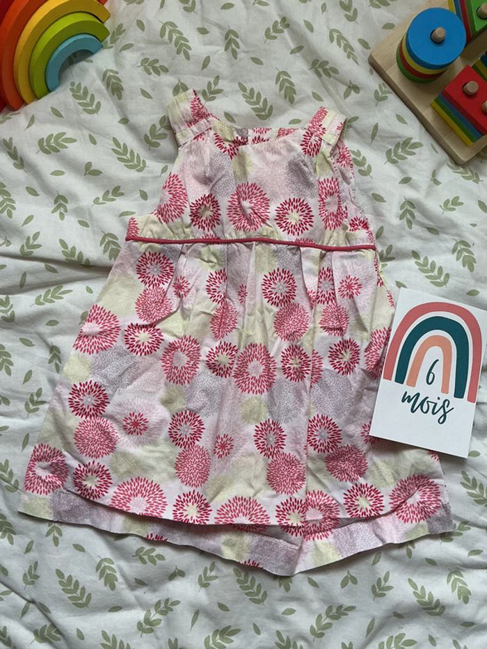 robe sans manches motifs rose 6 mois obaibi - photo numéro 2