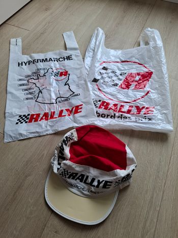 Casquette publicitaire collector Rallye Hypermarché Lanester en très bon état