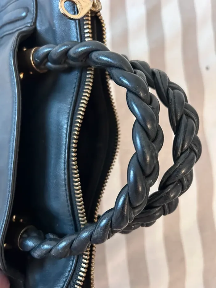 Sac noir Sonia Rykiel cuir noir - photo numéro 10