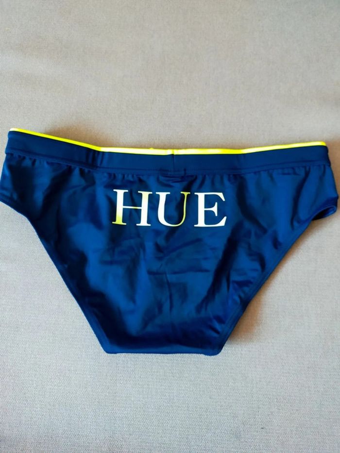Maillot de bain homme HUE Neuf – Bleu marine & jaune fluo - photo numéro 2