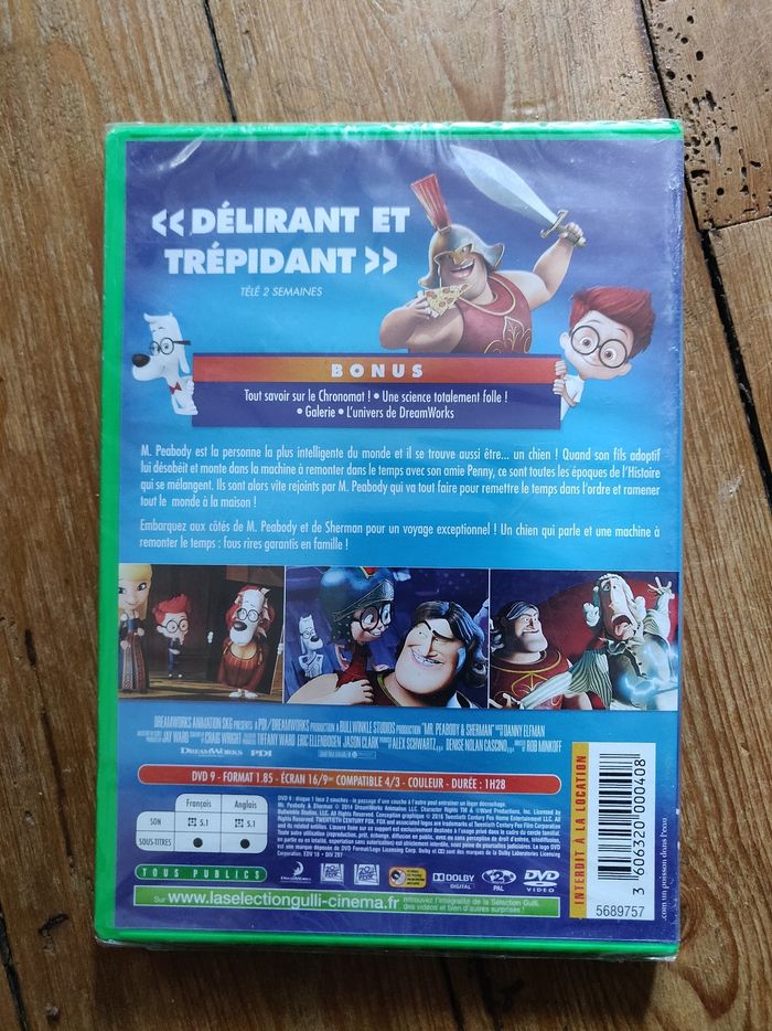 DVD M. Peabody et Sherman Les Voyages dans le Temps - photo numéro 2