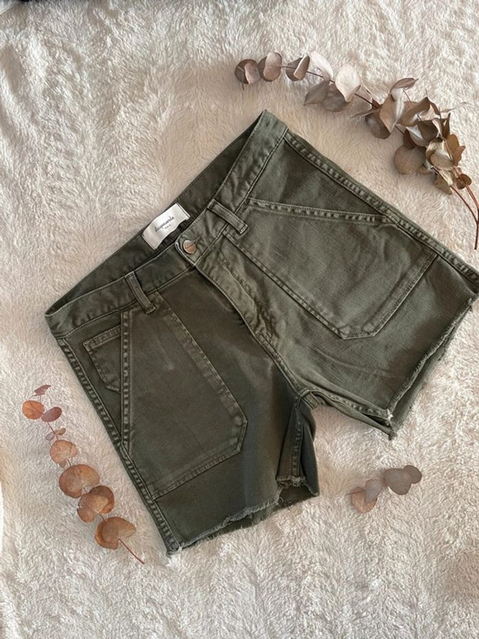 Short stylé vert 34 femme