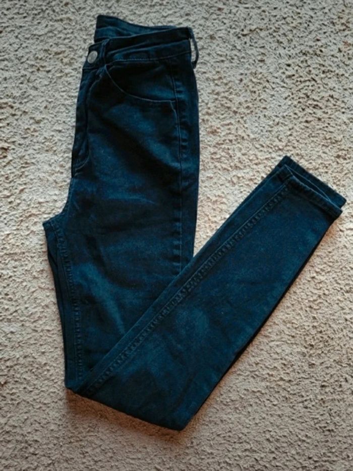 Jean slim noir taille haute XXS 32 - photo numéro 6