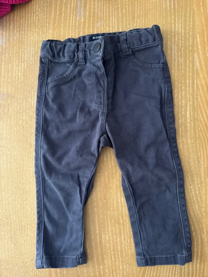 Pantalon gris Kiabi 12 mois