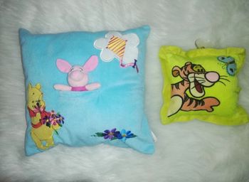 Lot 2 coussins Winnie l'ourson 