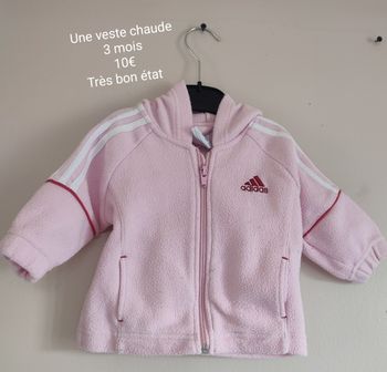 Veste chaude 3 mois fille