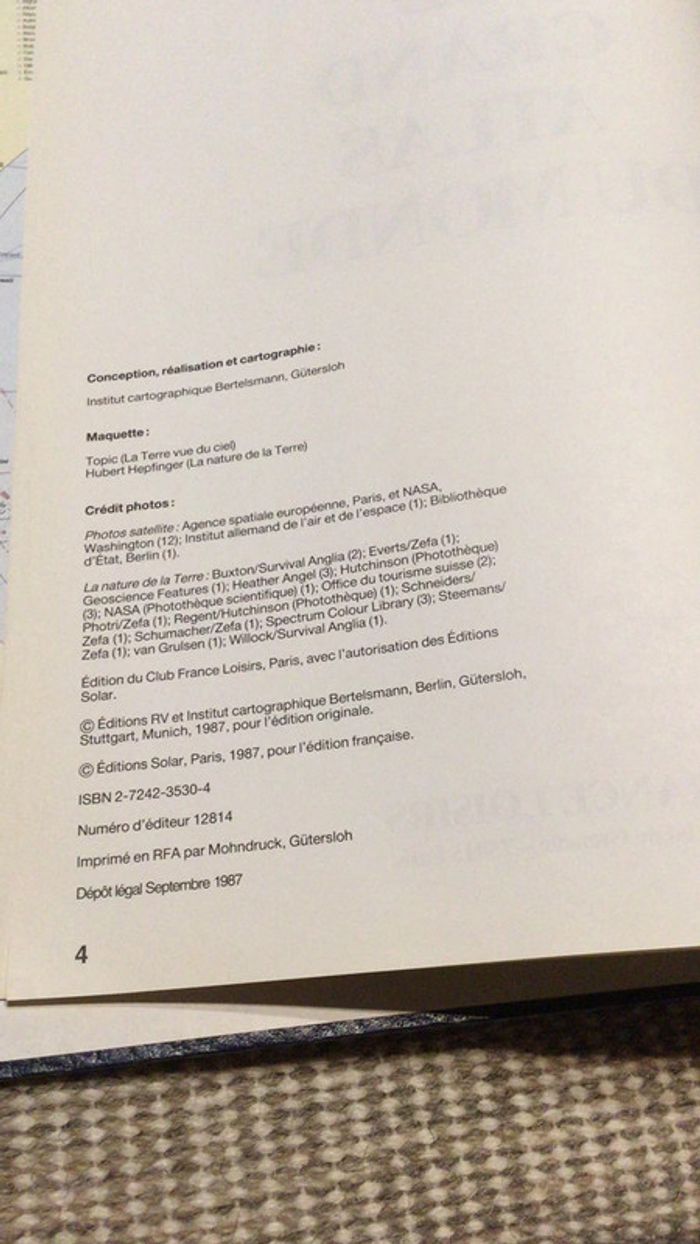 Livre grand format atlas du monde couleurs superbe cartes - photo numéro 6