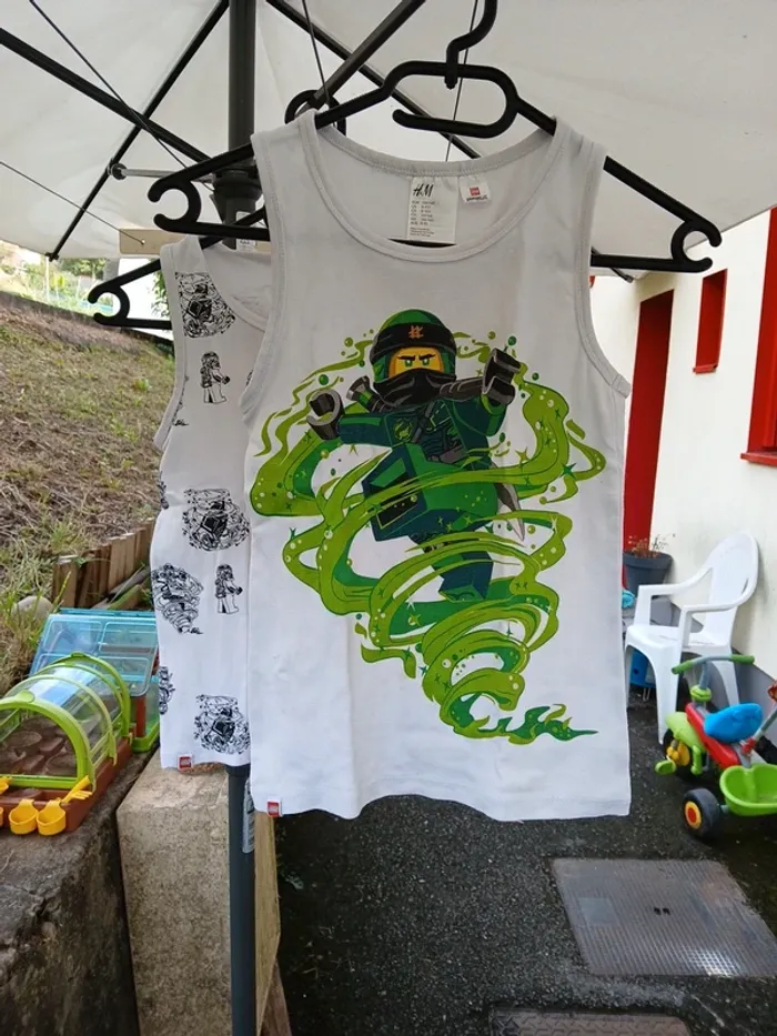 Lot débardeur lego ninjago jumeaux