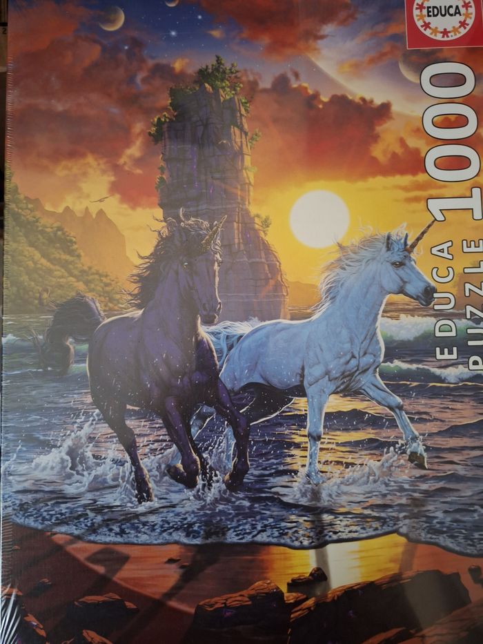 Des licornes sur la plage - Puzzle 1000 Pièces - photo numéro 3