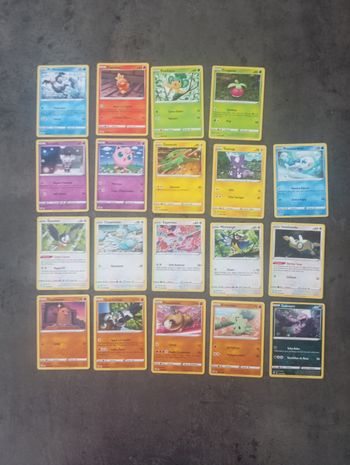 Lot 19 Cartes Pokémon Ténèbres Embrasées Sans Doubles