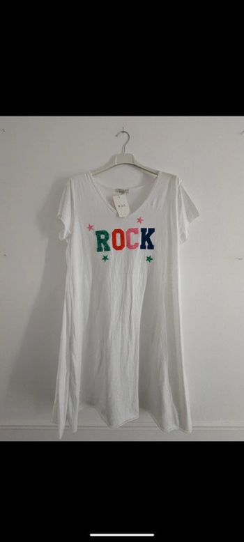 Robe de plage blanche rock TU made in Italy