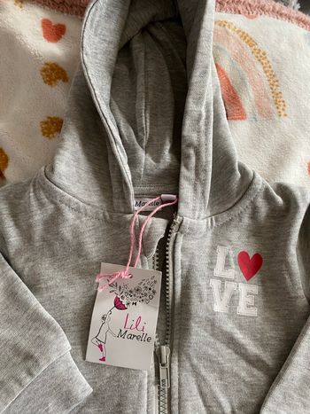 Gilet zippé Lili Marelle  3 ans