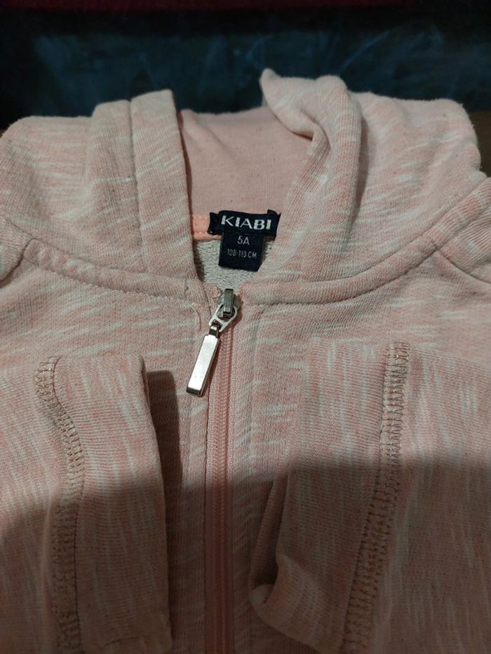 Sweat à capuche gilet zippé Kiabi 5A - photo numéro 2