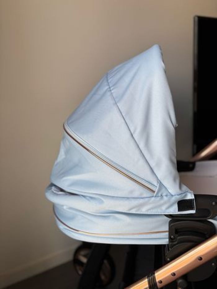 Poussette Neri Bleu Ciel Et RoseGold avec Landau - photo numéro 7
