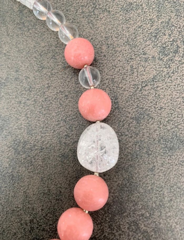 Collier perles d’eau et ormeaux - photo numéro 4