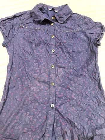 chemise violette et fuchsia taille 36