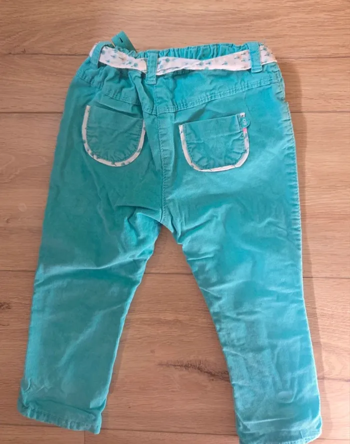 Pantalon velours fille marque Obaibi - photo numéro 2