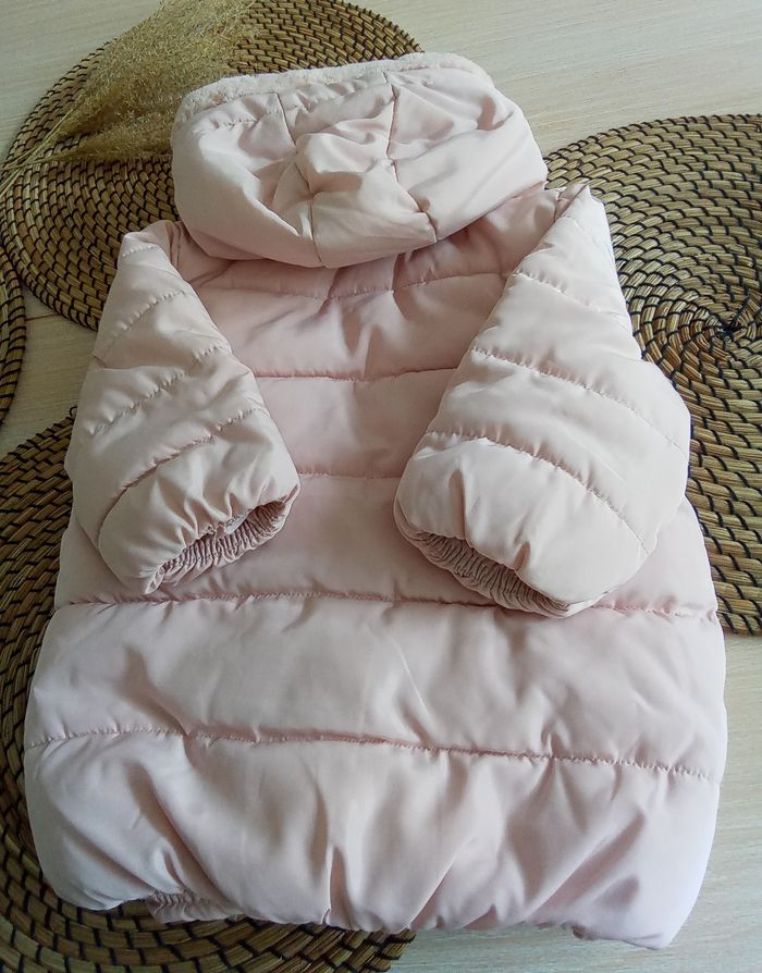 Doudoune rose matelassée à capuche Vert Baudet - photo numéro 7