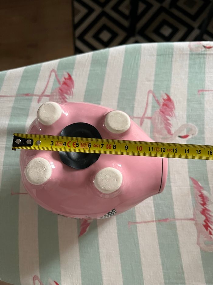 Tirelire cochon rose - photo numéro 2
