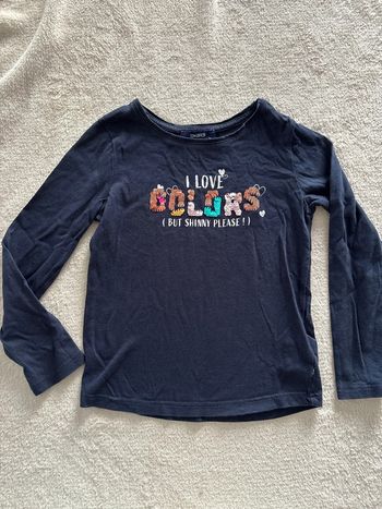 T-shirt manches longues 3 ans sequins