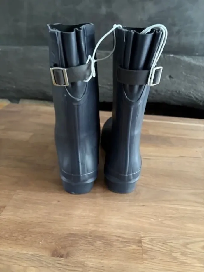 botte de pluie gris bleu taille 40 - photo numéro 4