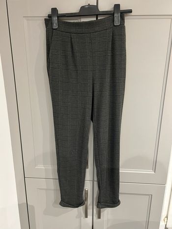 Pantalon fluide style chino pieds de poule