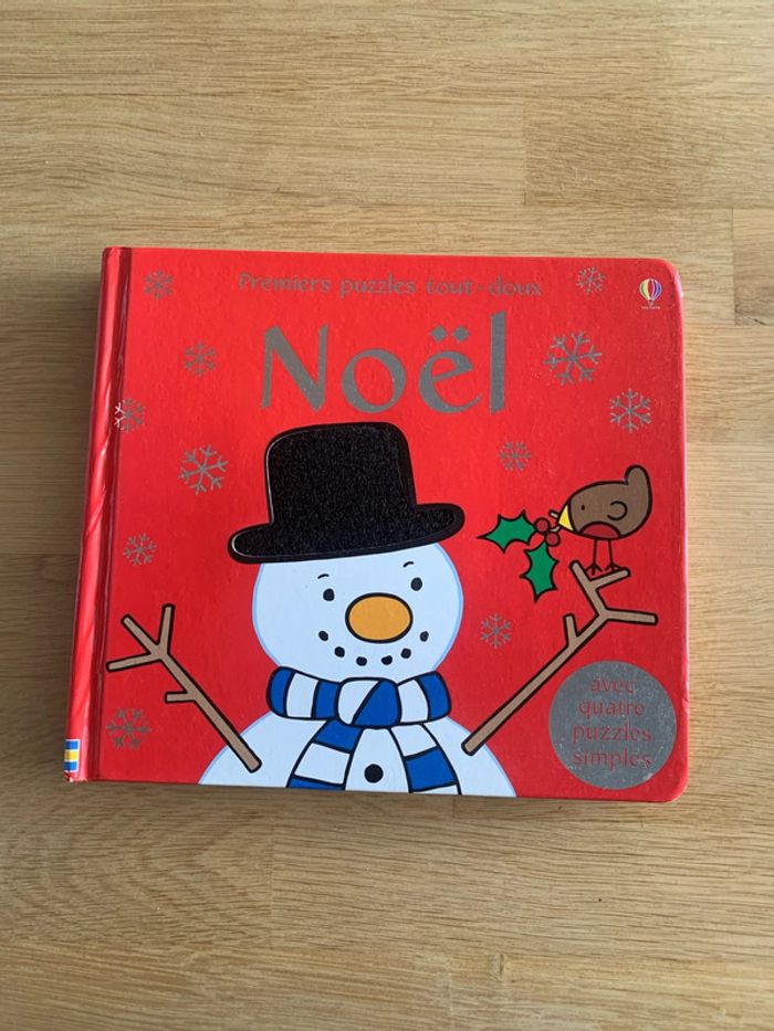 Livre premiers puzzles tout-doux Noël