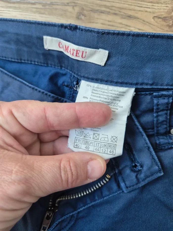 Pantalon bleue camaïeu taille 40 - photo numéro 3