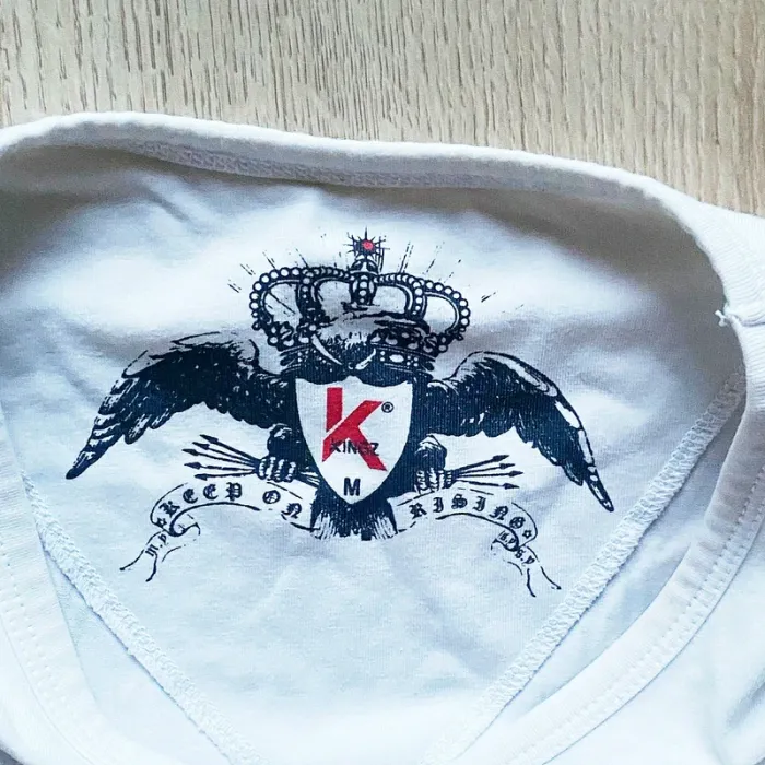 Kingz T-Shirt Wanted Blanc Exclusive Collection Homme Halloween Mode Vintage (Taille M) - photo numéro 5