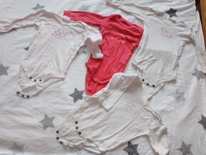 Lot body 9 mois fille manche longues - photo numéro 1