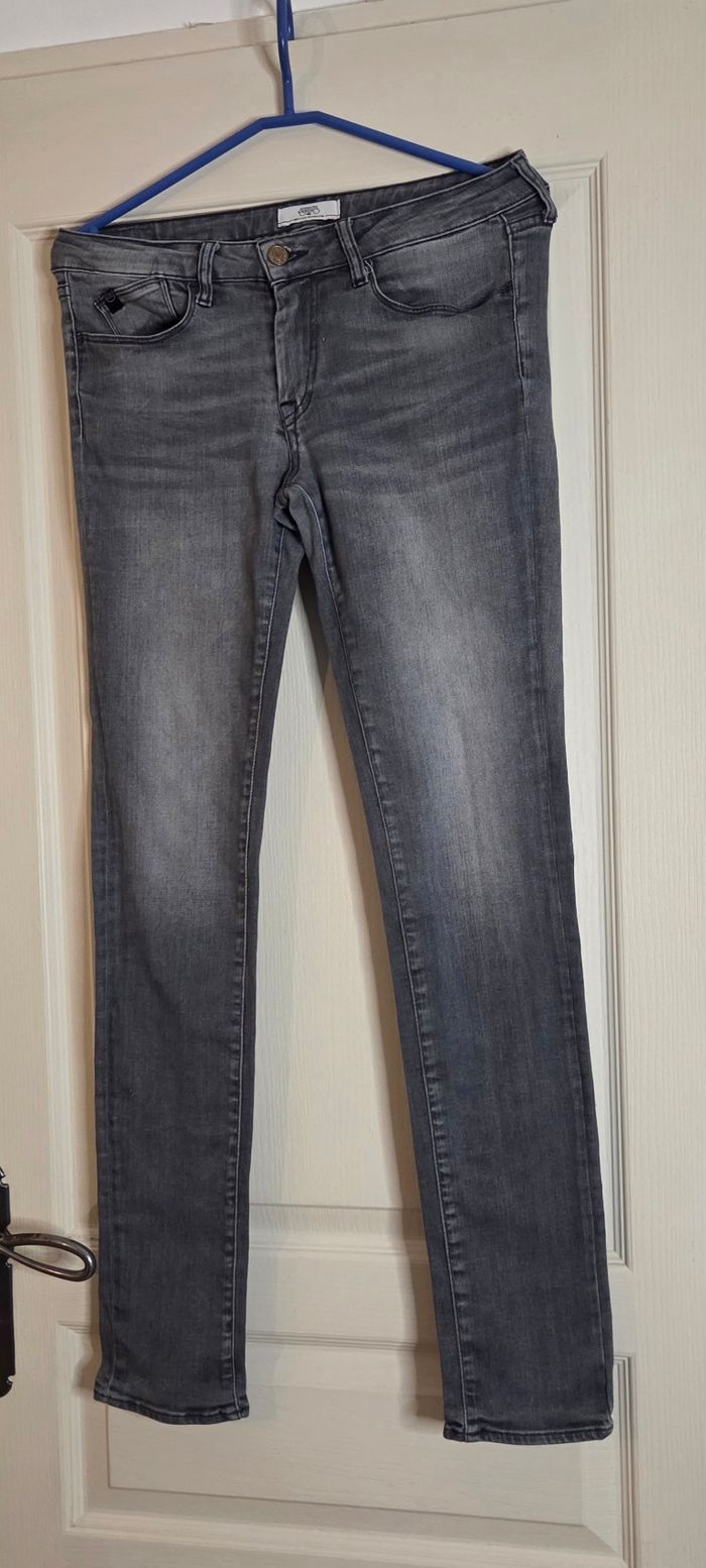 Jean gris Le Temps des Cerises T.29 (38/40 FR) – coupe slim – création française – excellent état mo