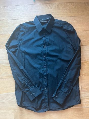 👔 Chemise homme classique Lafayette Collection Pur coton noir – Taille 41/41 – Très bon état