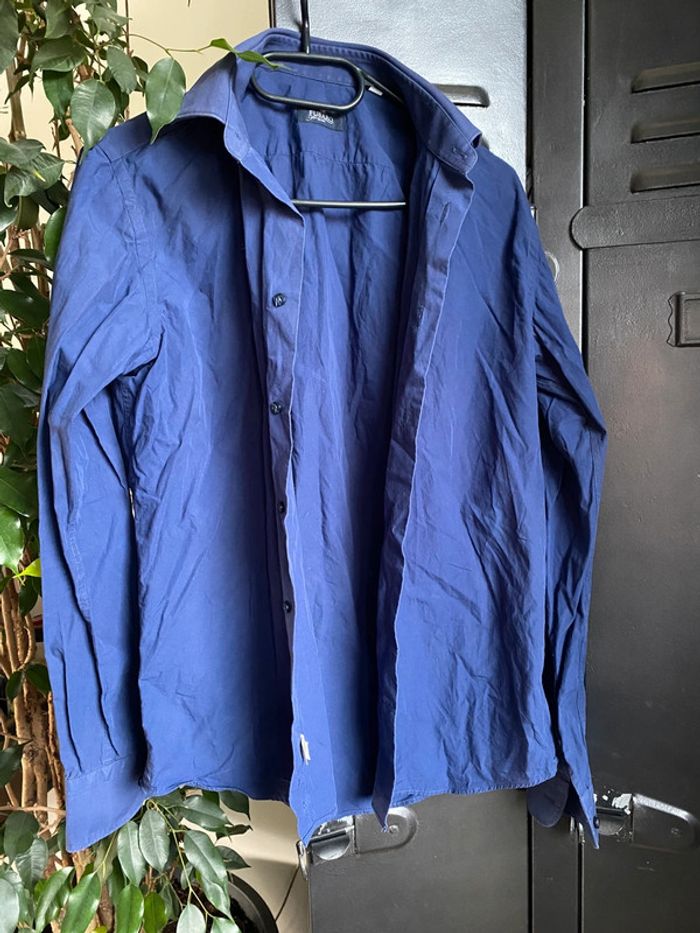 Chemise homme, bleu marine, taille 40 , Fusaro