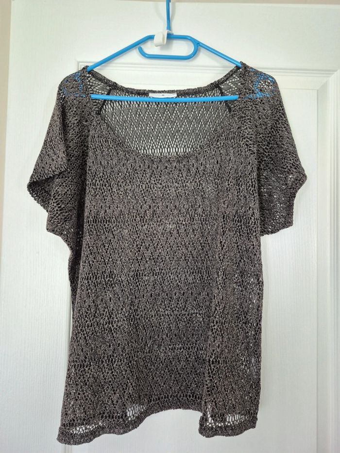 Tee-shirt maille transparent