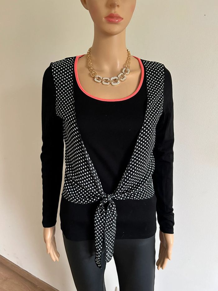 Pull fin noir à manches longues Morgan taille M TBE