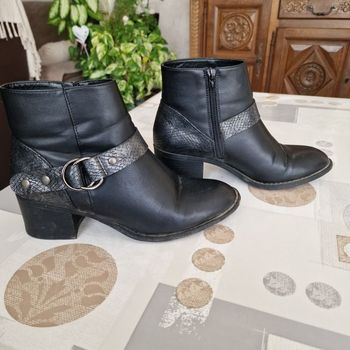 bottines noires pour femme