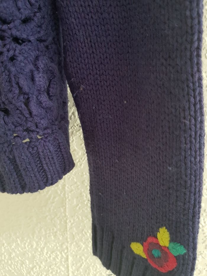 Catimini - Gilet boutonné, grosses mailles en angora - photo numéro 2