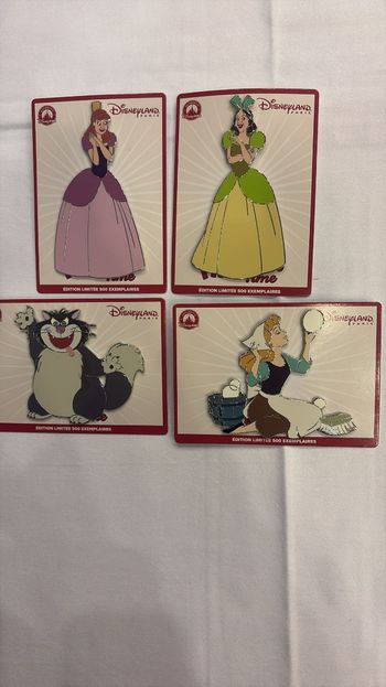 Lot de 4 Pin's Disney Cendrillon