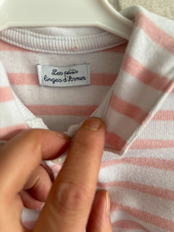 Body Les Petits Linges D'Armor taille 12 mois - photo numéro 3