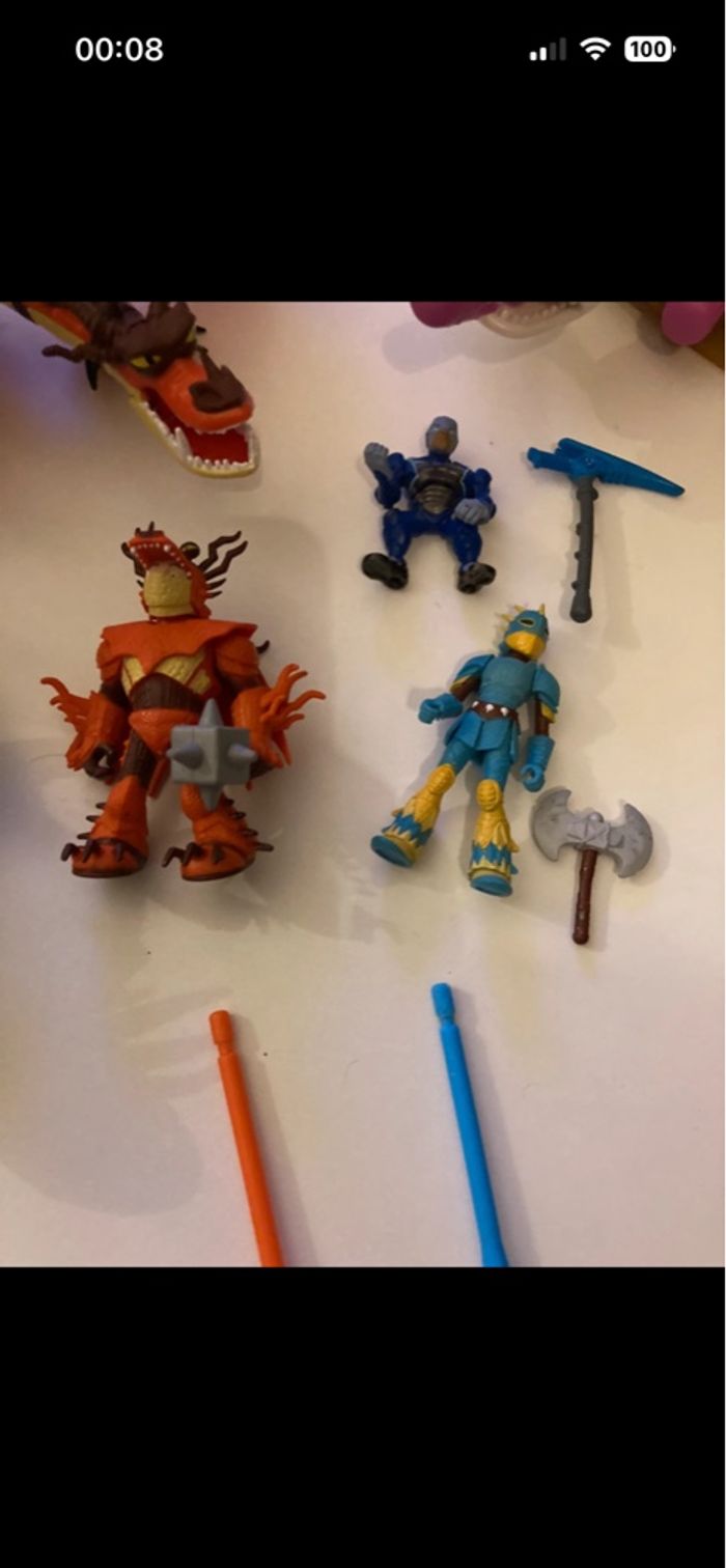 Lot personnages et dragon collection dragons - photo numéro 4